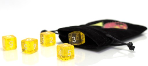 НАБОР ИЗ 5 КУБИКОВ SUNSTONE RPG 1,6 СМ