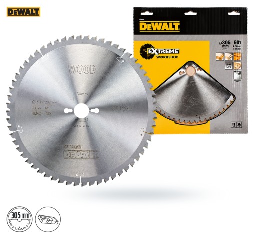 Пильное полотно по дереву DeWalt DT4260 305x30 мм 60z