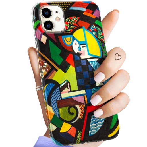 ETUI DO IPHONE 11 WZORY KUBIZM ABSTRAKCJONIZM GEOMETRIA OBUDOWA POKROWIEC