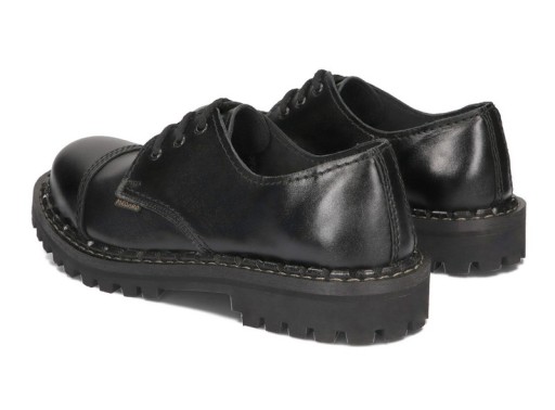 KULTOWE NISKIE GLANY STEELNOSE 066 CZARNY 44