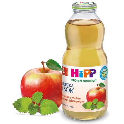 HiPP Herbatka z melisy z sokiem jabłkowym,500ml