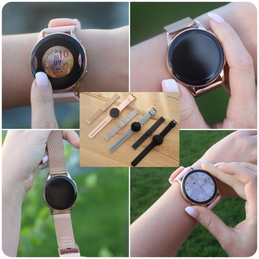 SMARTWATCH ZEGAREK DAMSKI POLSKIE MENU WIELOFUNKCYJNY 300mAh AMOLED 2 PASKI