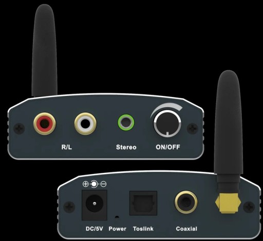 Коаксиальный Bluetooth-цифро-аналоговый аудиоконвертер Toslink 192 кГц