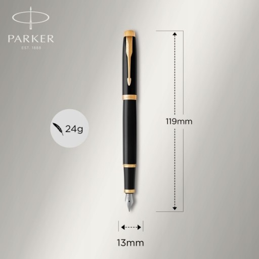 Parker IM GT Set Перьевая ручка с гравировкой Подарочная коробка с сумкой