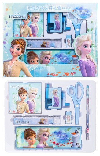 Школьный набор FROZEN, пенал, точилка, ластик для школы для девочек