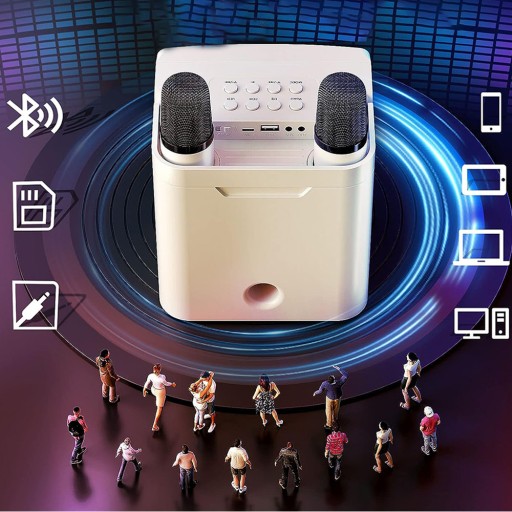 BLUETOOTH+2 ДИНАМИКА КАРАОКЕ БЕСПРОВОДНОЙ МИКРОФОН