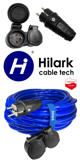 Удлинительный кабель ПУР ПОЛИУРЕТАН 2 РОЗЕТКИ H07BQ-F 3x1,5 25м