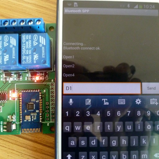 Реле Bluetooth 4 канала 12В
