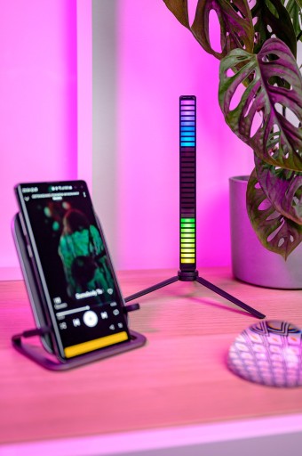 Эквалайзер RGB Redleaf 32LED 3d - черный