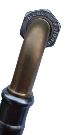 WĘŻYK-WĄŻ W OPLOCIE N-N KOLANKOWY 1/2''x1/2'' 80cm