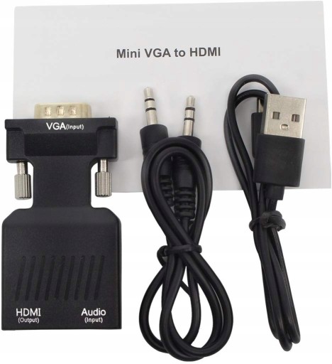 Адаптер-конвертер VGA D-SUB в HDMI Audio Sound