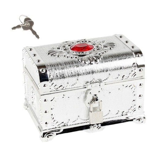 Многофункциональный пиратский сундук Adventure Treasure Chest с призами, серебро