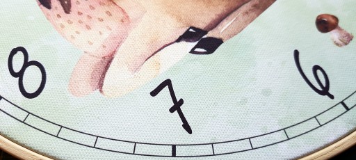 Животные IV Настенные часы на холсте КАК КАРТИНА 2в1 Бесшумный механизм