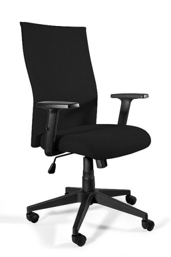 Fotel krzesło biuro obrotowe Black on Black Plus