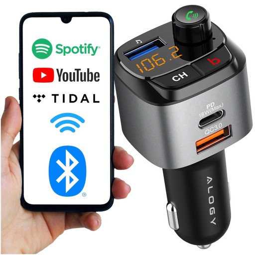 АВТОМОБИЛЬНОЕ USB-ЗАРЯДНОЕ УСТРОЙСТВО BLUETOOTH FM-ПЕРЕДАТЧИК