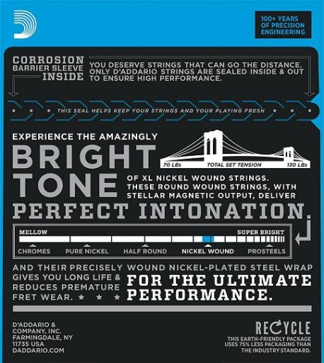 Электрические струны D'Addario EXL120 9-42
