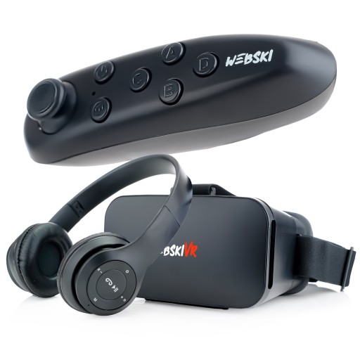 3D VR 360 ОЧКИ ДЛЯ ТЕЛЕФОНА С BLUETOOTH-КОНТРОЛЛЕРОМ ИГРОВОЙ КОМПЛЕКТ