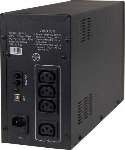 Zasilacz UPS Gembird UPS-PC-1202AP 1200 VA 210 W