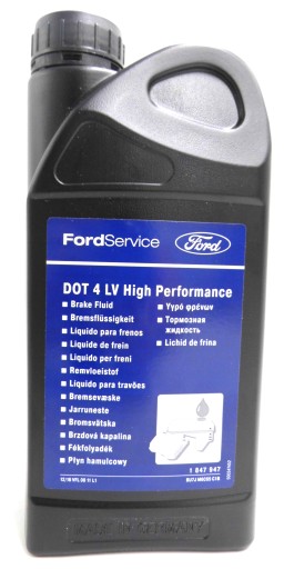 ТОРМОЗНАЯ ЖИДКОСТЬ FORD 1 л DOT 4 LV HIGH PERFORMANCE 2792362 _ RU7J-M6C65-BA