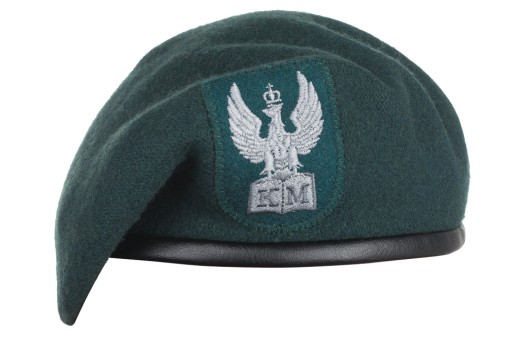 Beret Klas Mundurowych z Orłem Tłoczony - Zielony 59