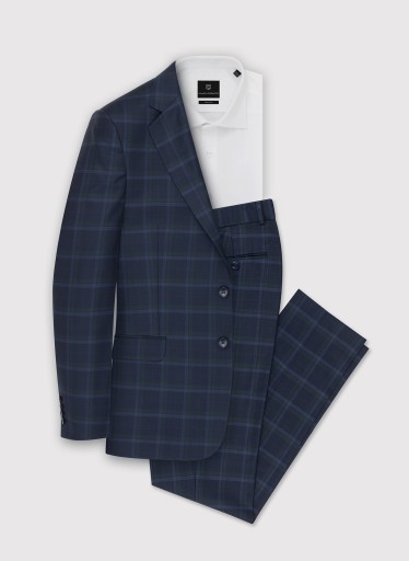 Темно-синий пиджак в клетку Slim Fit PAKO LORENTE 176/54