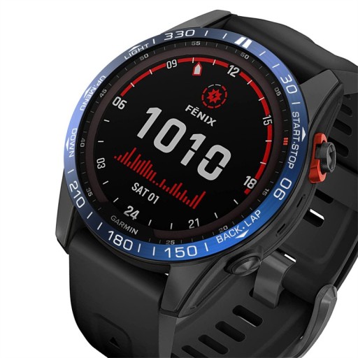 ЧЕХОЛ С КОЛЬЦОМ ДЛЯ GARMIN FENIX 7X PRO САПФИР СОЛНЕЧНО-СИНИЙ