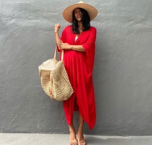 ПАРЕО для пляжа, платье ПОЛЕТ, длинная накидка, женская туника SUMMER BOHO