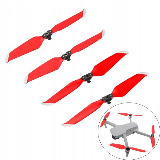Low-noise quick-release propellers for