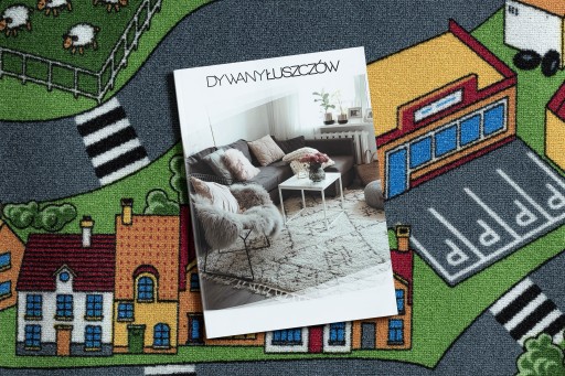 ANTYPOŚLIZGOWY DYWAN DZIECIĘCY 140x200 siwy #AW029