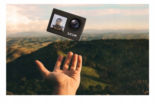 SJCam SJ4000 Спортивная камера с двумя экранами и разрешением 4K UHD, сенсорный экран