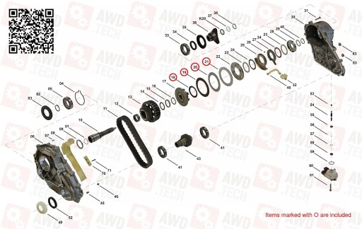 Комплект фрикционных дисков (BMW ATC350 ATC450/Porsche PL72 ATC)