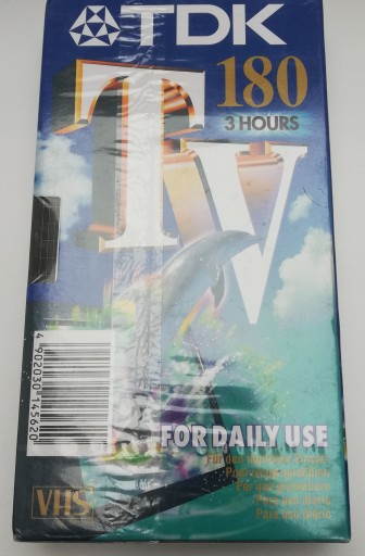 Видеокассета TDK 180 мин, новая, 3 часа, чистая, запечатанная, VHS