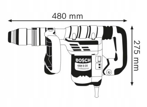 Отбойный молоток Bosch GSH 5 CE 8,3 Дж 1150 Вт
