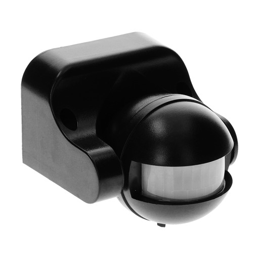 Датчик движения 180 градусов IP44 1200Вт черный OR-CR-201/B Orno