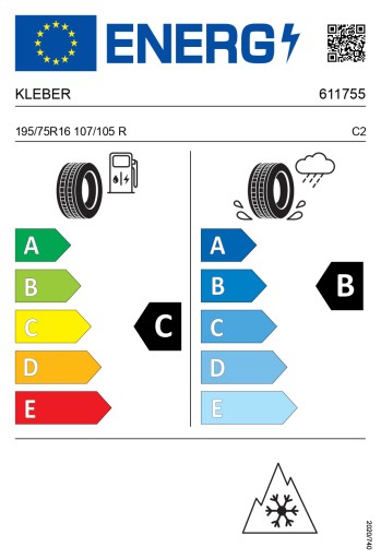 4x KLEBER 195/75R16 107/105R Transpro 4S C всесезонные
