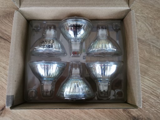 Светодиодные лампы DiCUNO MR16 GU5.3 5W 2700K, теплый белый, с регулировкой яркости - 6 шт.