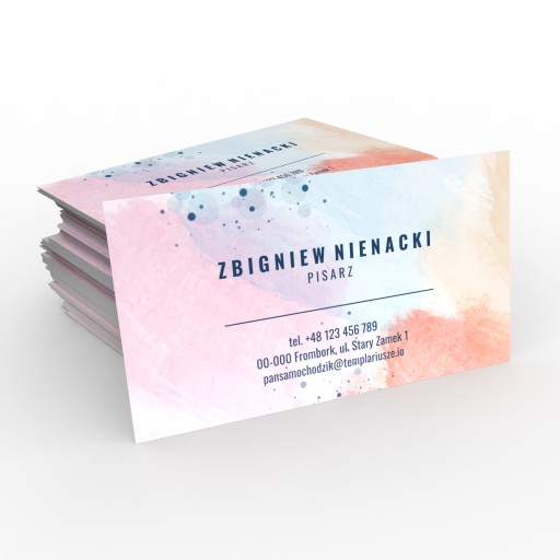 Wizytówki 500 sztuk Folia softouch ekskluzywna