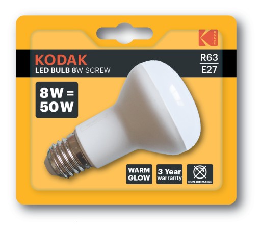 Żarówka R63 LED KODAK E27 8W Ciepła GWARANCJA