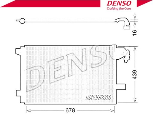 КОНДЕНСАТОР, ОХЛАДИТЕЛЬ КОНДИЦИОНЕРА ВОЗДУХА [DENSO]
