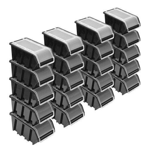 20x Закрытый контейнер, кювета NPKL8 KTR20F ЧЕРНЫЙ