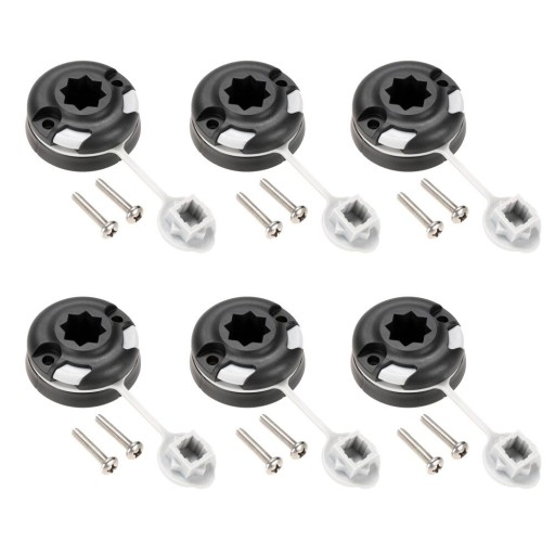Стиль 6 ПК Каноэ Каяк Star Mount Base Pontoon Se