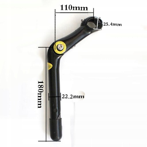 25,4 mm/22,2 mm 180 mm regulowany mostek rowerowy