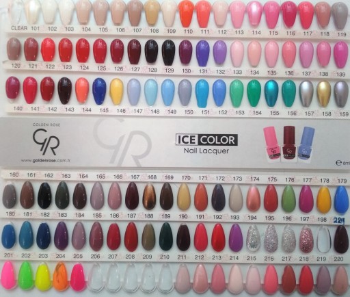 Golden Rose lakier do paznokci Ice Color 100-221