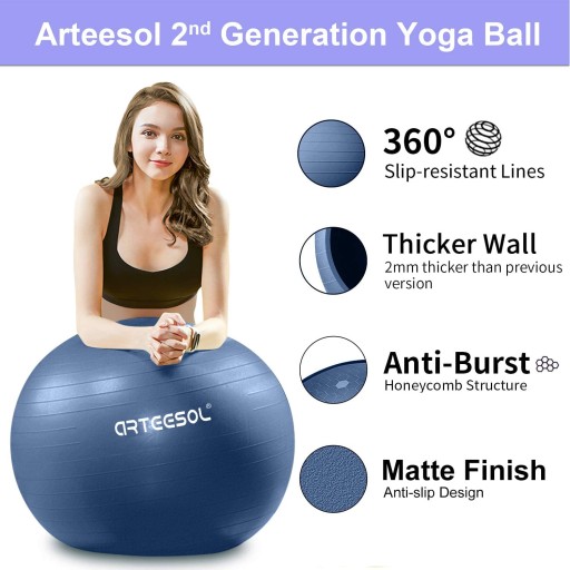 МЯЧ ДЛЯ ФИТНЕСА 75СМ DUNKELBLAU ARTEESOL
