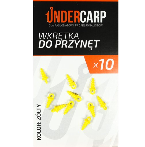 WKRĘTKA DO PRZYNĘT PLASTIKOWA UNDERCARP ŻÓŁTA