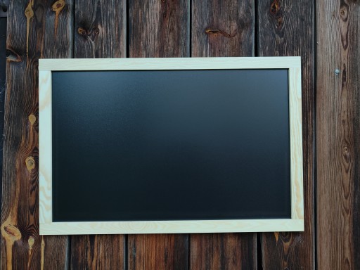 Tablica kredowa na ścianę 90x60 naturalna ECO