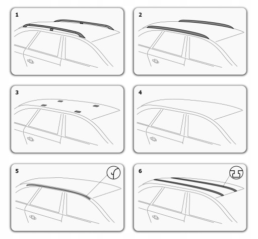 Bagażnik na dach Alu do Ford C-Max II 2010-2019