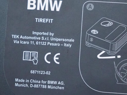 КОМПРЕССОРНАЯ СИСТЕМА МОБИЛЬНОСТИ BMW F39 F48 MINI 6871123