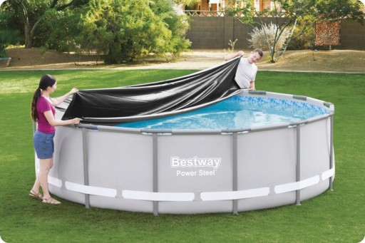 Pokrywa Basenowa Plandeka Mata Przykrycie Osłona Basenu BESTWAY 427cm 58248