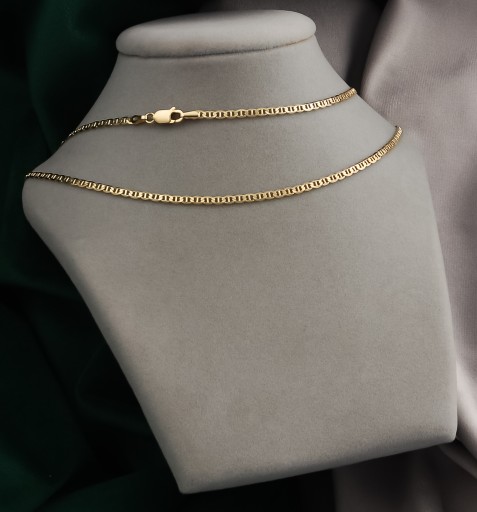 ZŁOTY PEŁNY ŁAŃCUSZEK MĘSKI GUCCI PR. 925 585 SOLIDNY + GRAWER GRATIS